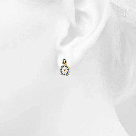 Bullion Gold Bullion Blue Blossom Earrings in Gold