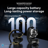 Transformers Wireless Bluetooth Gaming Headset TF-G03 4.2V 1200mAh Rechargeable - Silver Grey