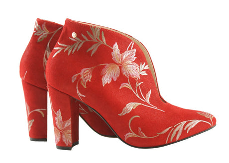 Bosccolo Womens Boots - Leaves Red
