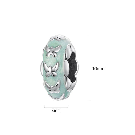 Solid 925 Signature Silver Lucy Sky Blue Charm
