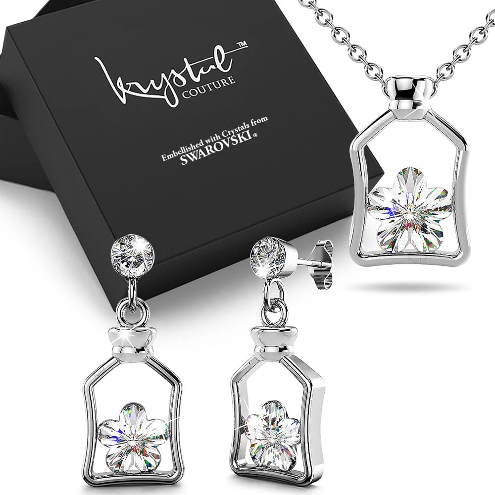 Boxed Cutie Star Necklace And Earrings Set Embellished with SWAROVSKI® Crystals