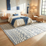 Oasis 453 White Blue Rug