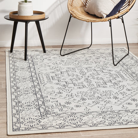 Seaside 5555 White Rug