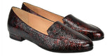 Bosccolo Womens Moccasin - Iridescent Burgundy