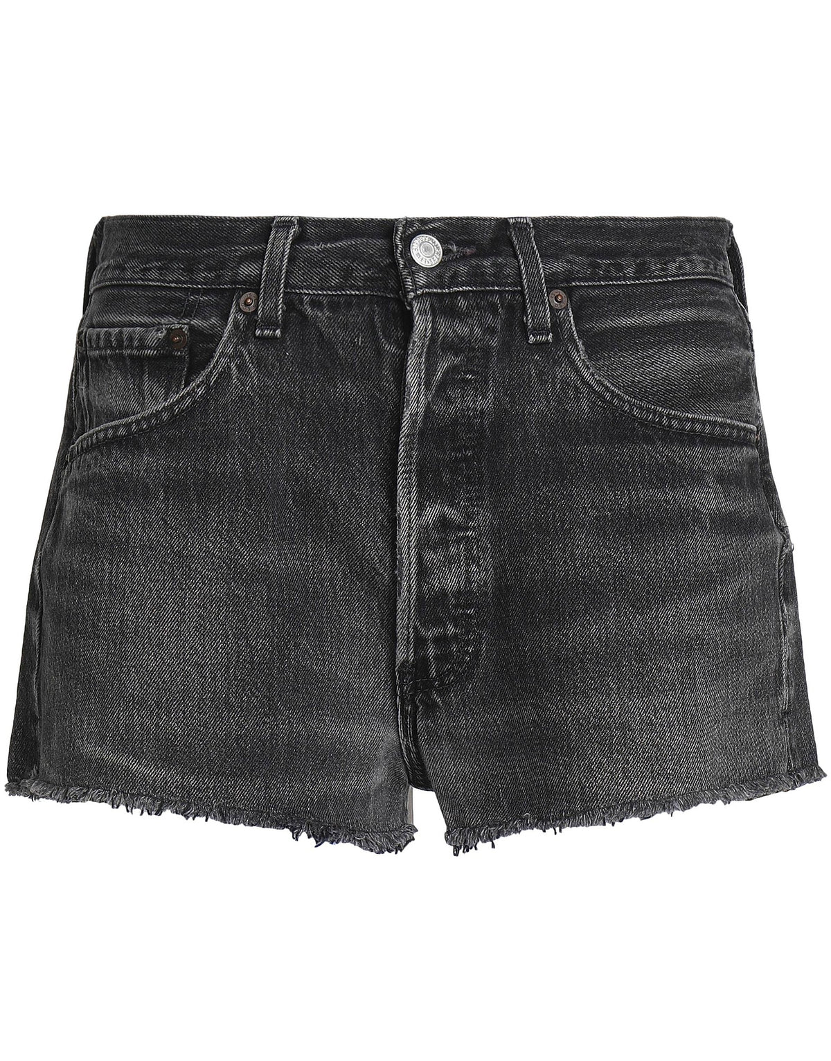 Re/Done With Levi's Womens Shorts - Black