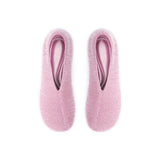 Fuzzy Round Toe Block Heel Pumps - Pink