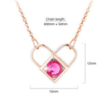 Boxed Celeste Heart Necklace and Earrings Set Embellished with SWAROVSKI® crystals