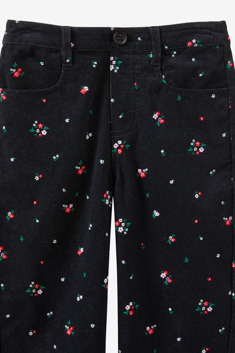 Cotton On Kids Girls Charlie Barrel Leg Pant - Black Floral