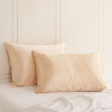 MULBERRY SILK PILLOW CASE TWIN PACK - SIZE: 51X76CM - CHAMPAGNE PINK