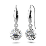 Solid 925 Sterling Silver Meru Hook Earrings