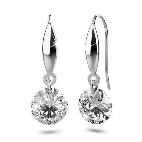 Solid 925 Sterling Silver Meru Hook Earrings