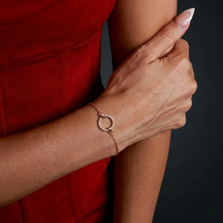 Krystal Couture Orbit of Beauty Bracelet Embellished with SWAROVSKI Crystal in Rose Gold