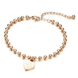 Bullion Gold Tiffany's Love Rose Gold Anklet