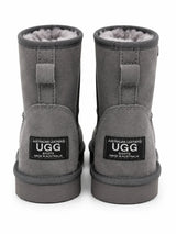 Australian Leather Ugg Mini Uggs - Grey - AU11