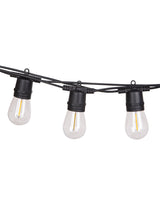 LumiFx 10 Bulb Solar Outdoor Festoon Lights