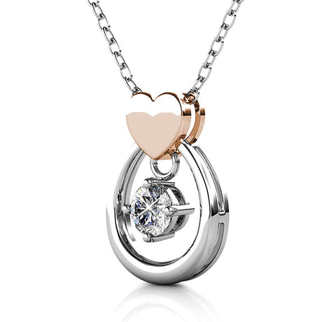 Krystal Couture Felina Love Necklace Embellished with SWAROVSKI Crystals