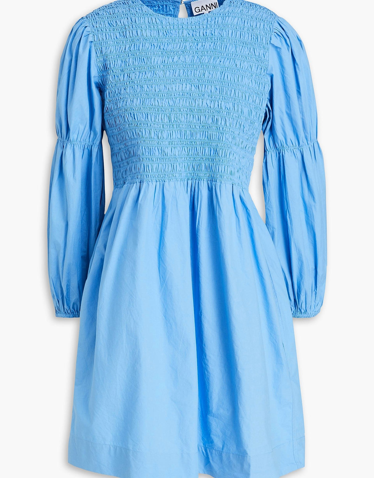 Ganni Womens Mini Dresses - Light blue