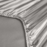 Royal Comfort 3pc Satin Sheet Set - Charcoal - King