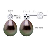 Earrings Prestige -Diamonds 0,02 Cts ( 2 X 0,01 Cts - Longueur 42 cm