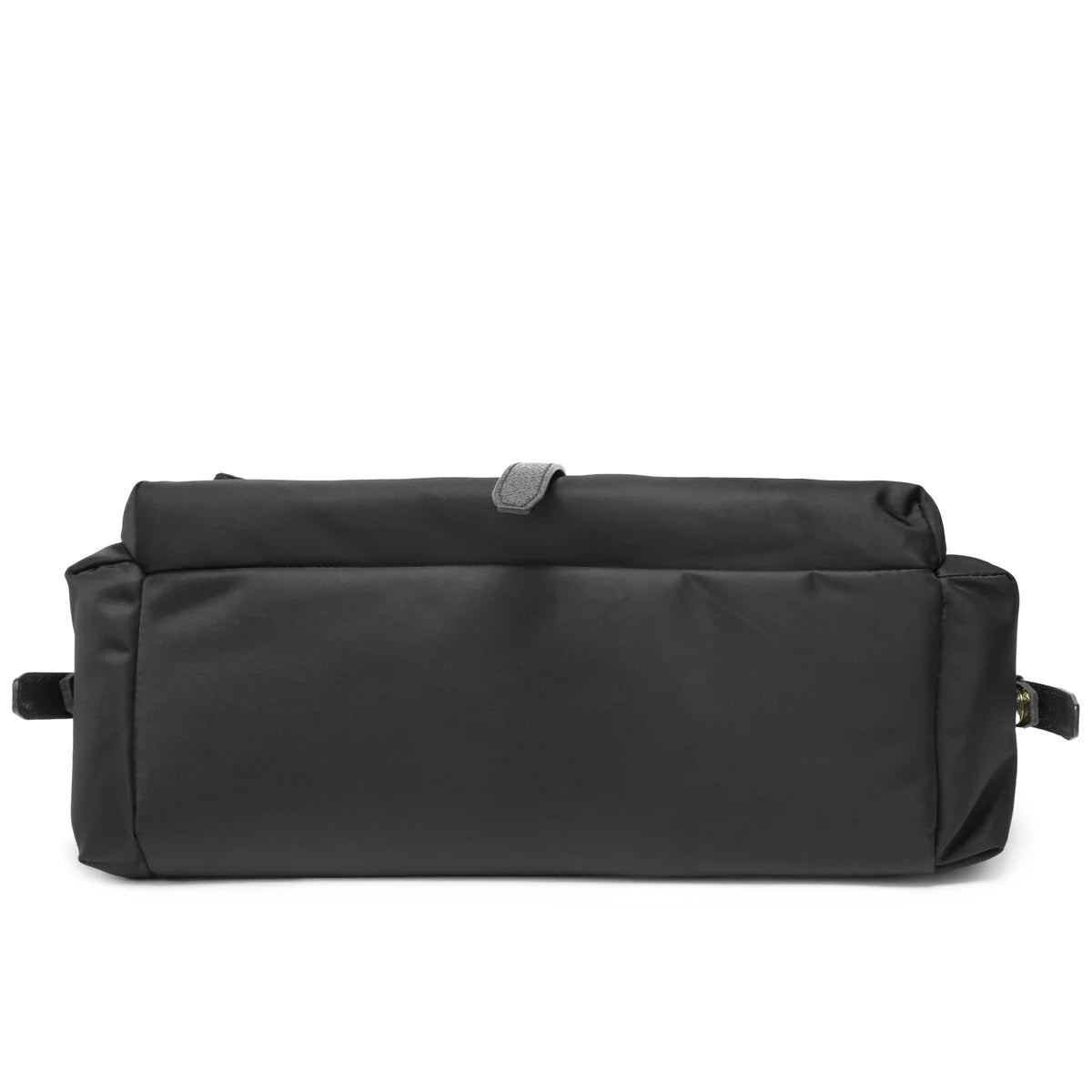 BAMEI Water-Resistant Ballistic Nylon Messenger Bag with Leather Buckle - Black
