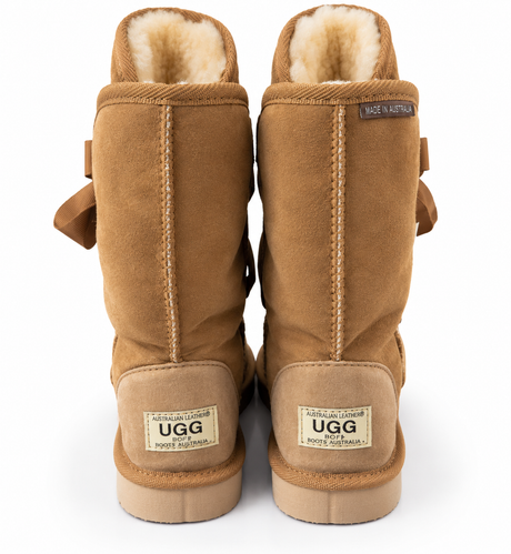 Australian Leather Ugg Fozy Long Uggs - Chestnut - AU5