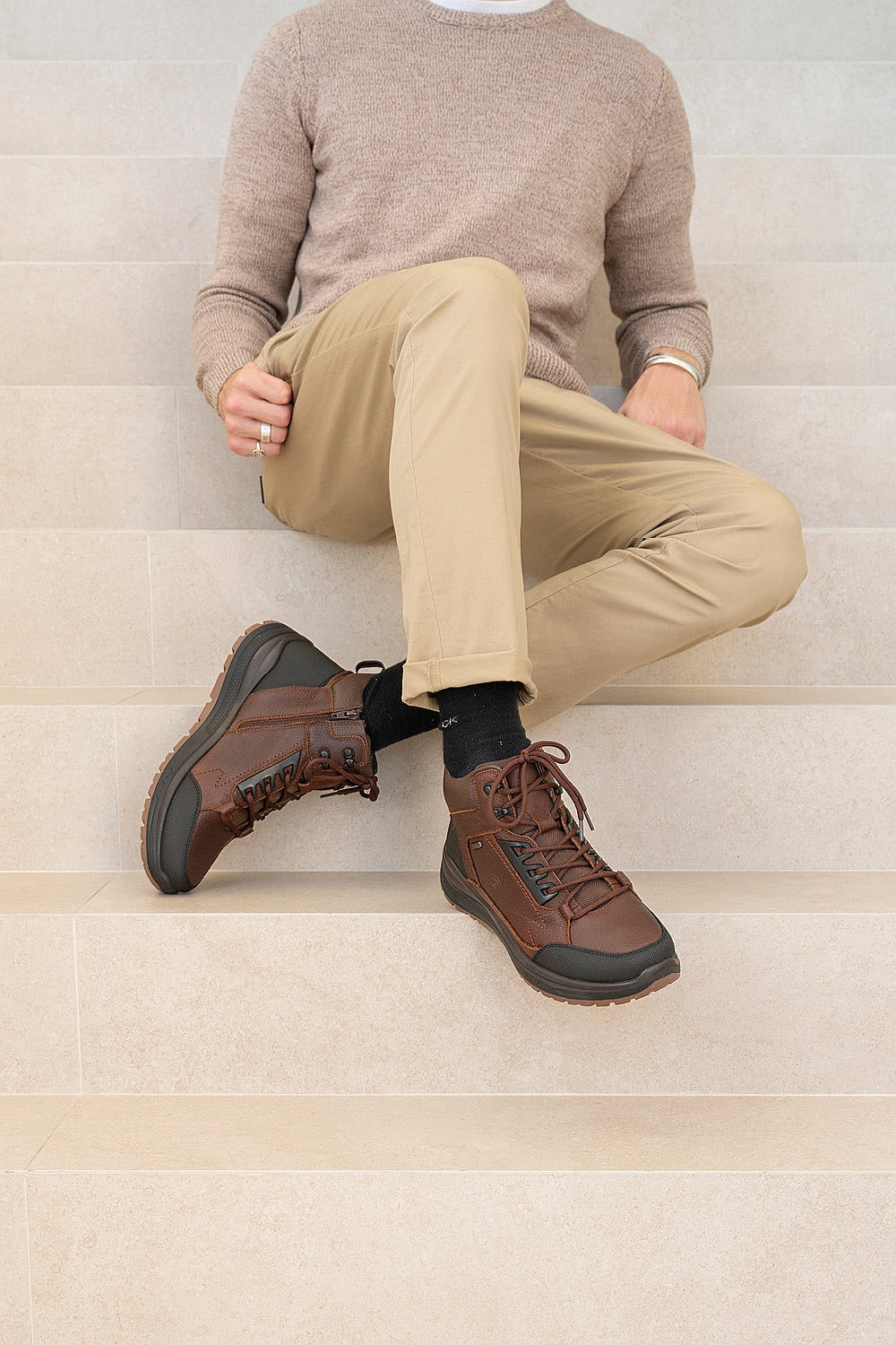 G Comfort Men's R 1289 Brown Combo