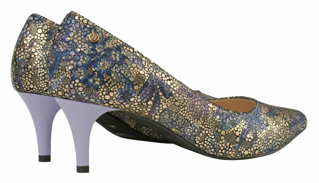 Bosccolo Womens High Heels - Purple / Gold