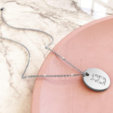 Bullion Gold Initials Fabulous Alphabet Letter Necklace White Gold Layered Steel Jewellery