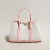 Botanical Canvas & Leather Garden Tote Bag - Pink