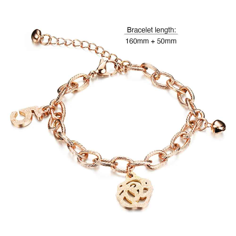 Bullion Gold Mixed Charm Bracelet