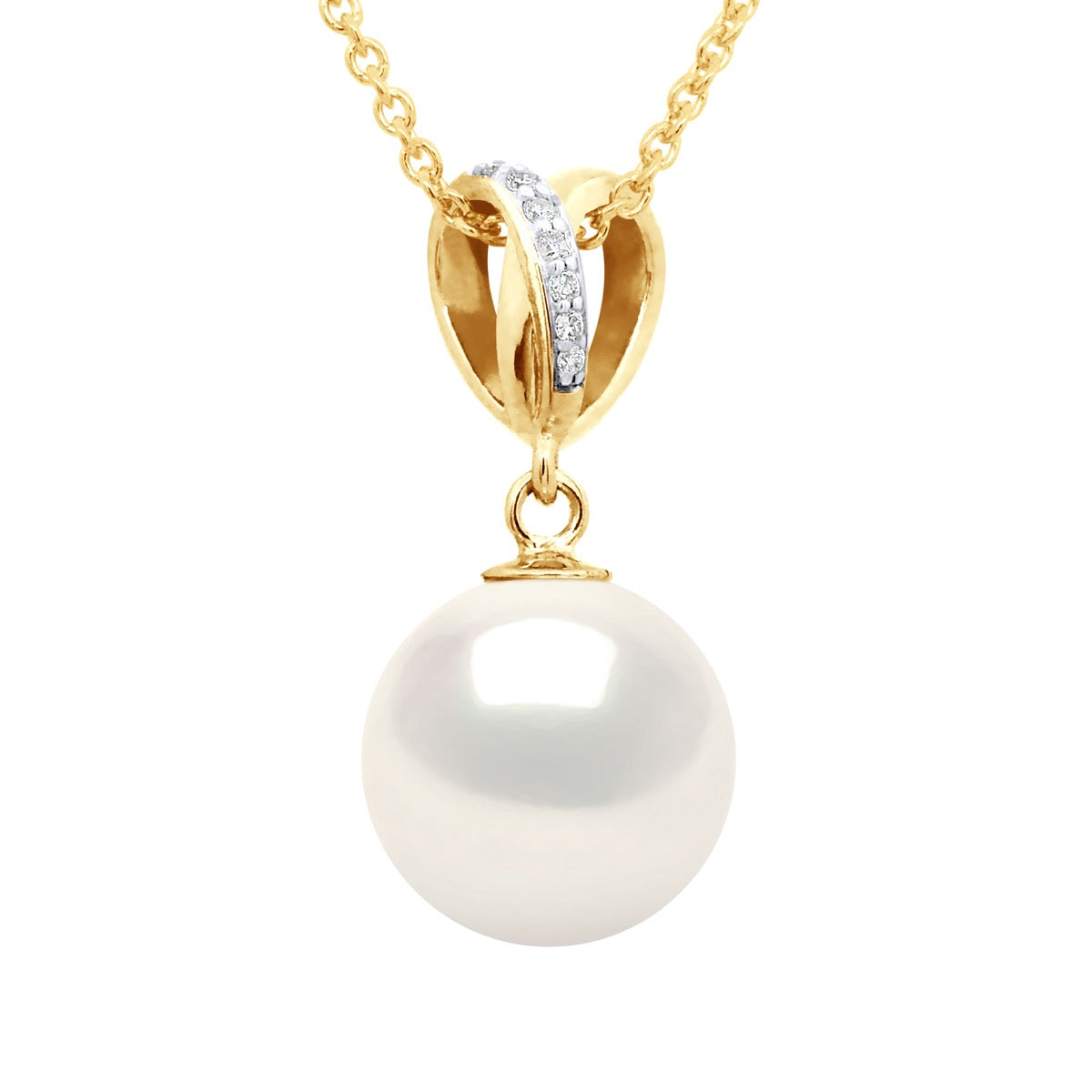 Pendant Double Knot - Natural White - Length 42 cm