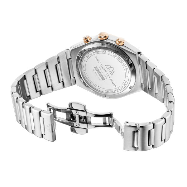 Christophe Duchamp D'orsay - White Dial & 316L Stainless Steel Strap