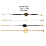Bohemian 4-Piece Charm Bead Bracelet Set
