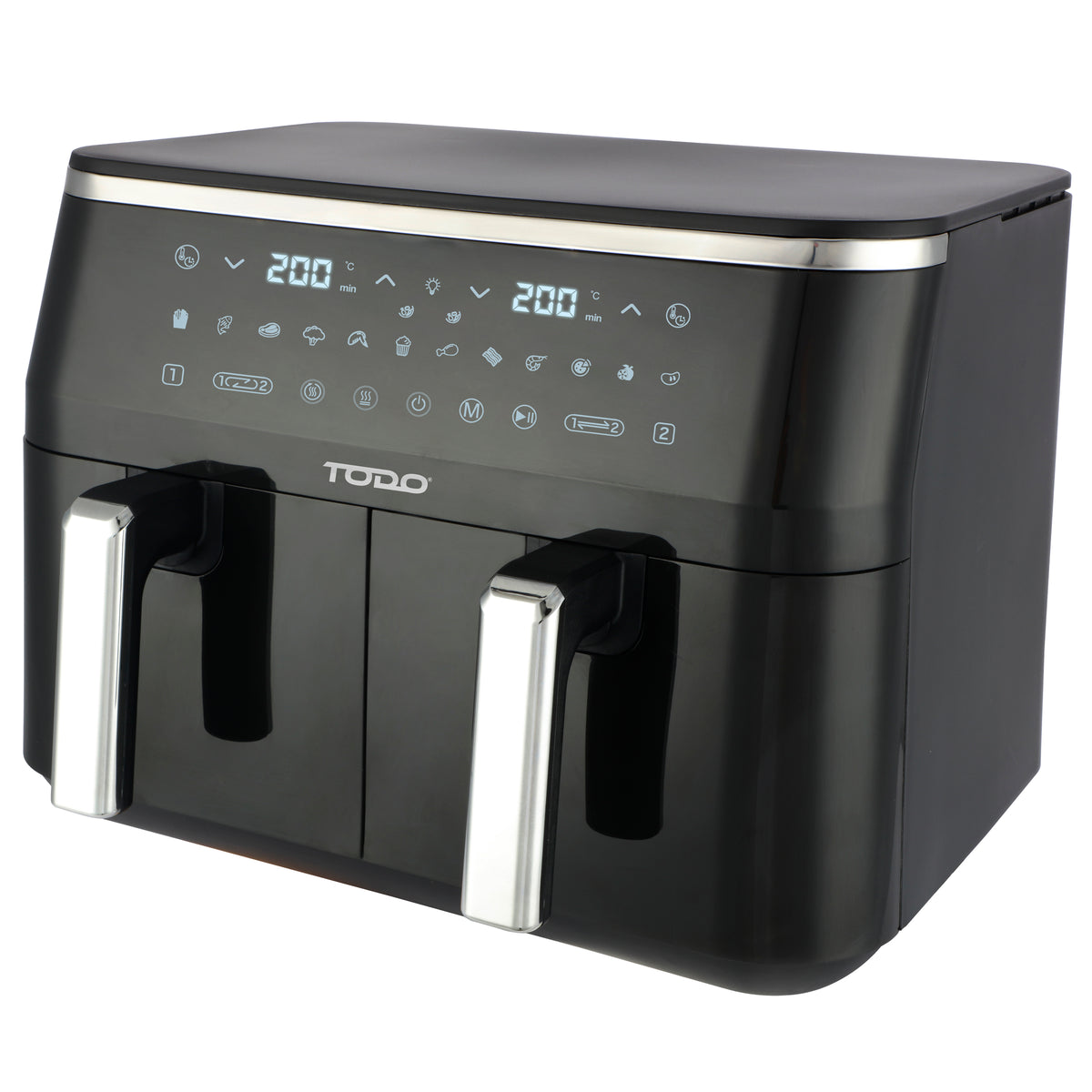 TODO 9L Air Fryer 2400W Dual Basket Digital Control Multi Function Cooker