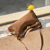 Nalandu Luxe Fortune Chime Slouch Shoulder Bag - Brown