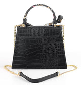 Bosccolo Handbag - Black Croco