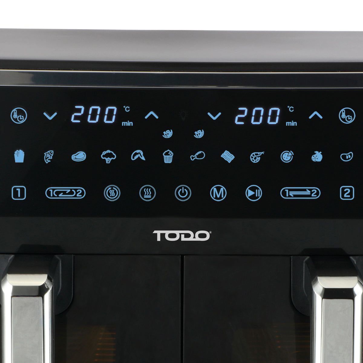 TODO 9L Air Fryer 2400W Dual Basket Digital Control Multi Function Cooker