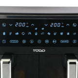 TODO 9L Air Fryer 2400W Dual Basket Digital Control Multi Function Cooker
