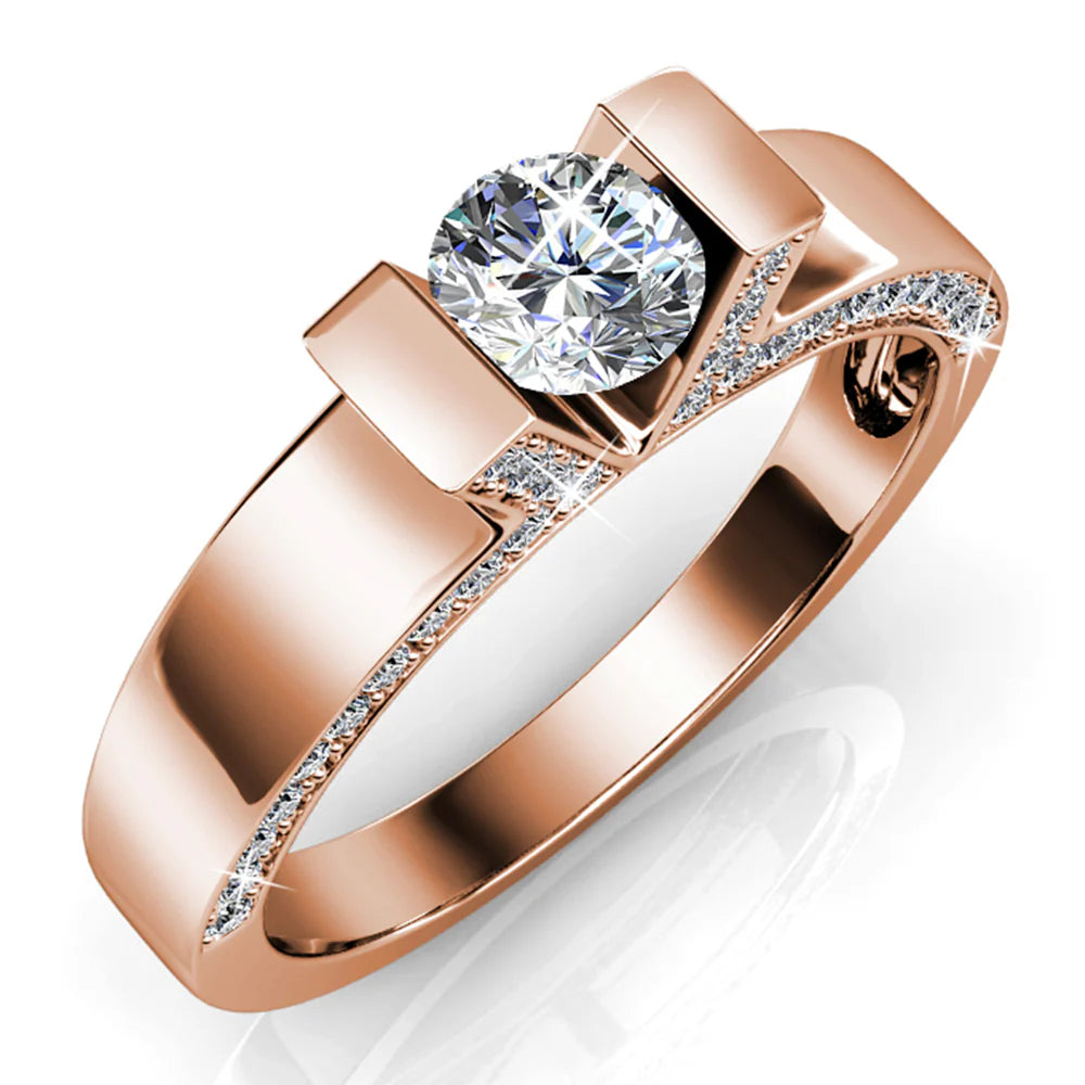 Krystal Couture Duchess Ring Embellished with Swarovski Crystals