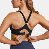 Power On High Impact Padded Sports Bras - Black