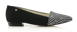 Bosccolo Womens Ballerina - Black Suede