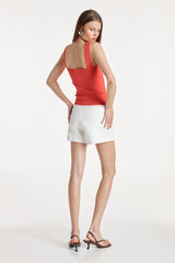 Madison The Label Val Knit Top - Red