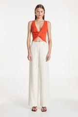 Madison The Label Britney Knit Top - Red