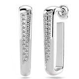 Krystal Couture Glamour C-Hoop Earrings Embellished with SWAROVSKI Crystals