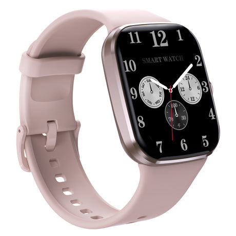 Bluetooth Smart Watch 1.96" TFT Touch Screen Temperature Heart Rate Blood Pressure BT 5.0 - Pink