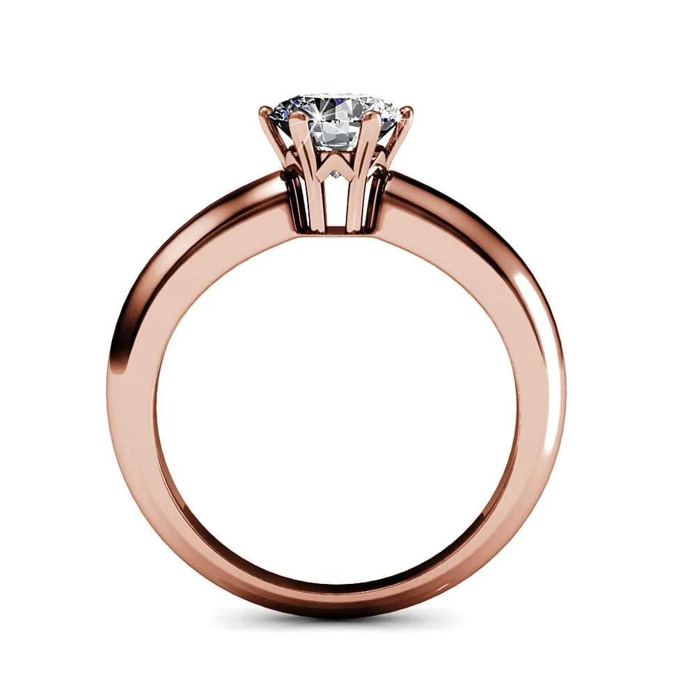 Krystal Couture Jewel In The Palace Solitaire Ring Embellished with SWAROVSKI Crystals