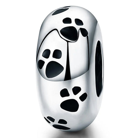 Solid 925 Sterling Silver Footprint Charm