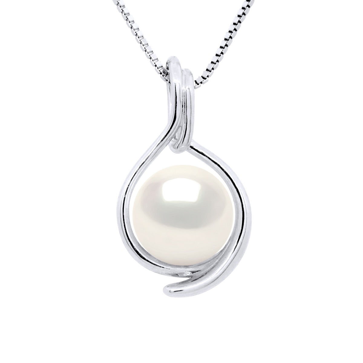 Pendant Both Sides White Gold - Natural White - Longueur 18 cm