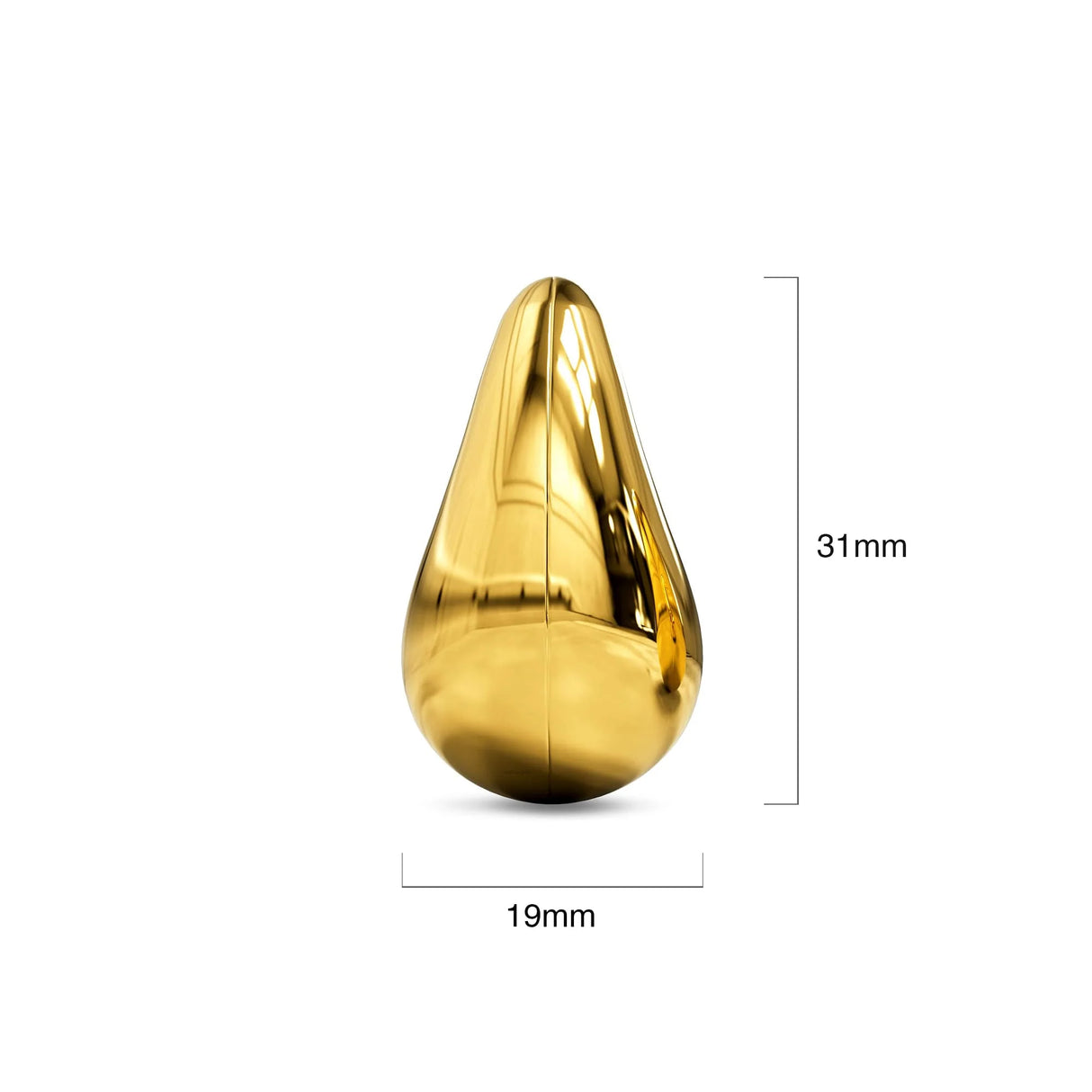 Bullion Gold Raindrop Gold layered Stud Earrings