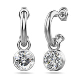 Krystal Couture Colette Earrings Embellished with Swarovski Crystals